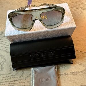 Christian Dior Transparent green/grey gradient Sunglasses